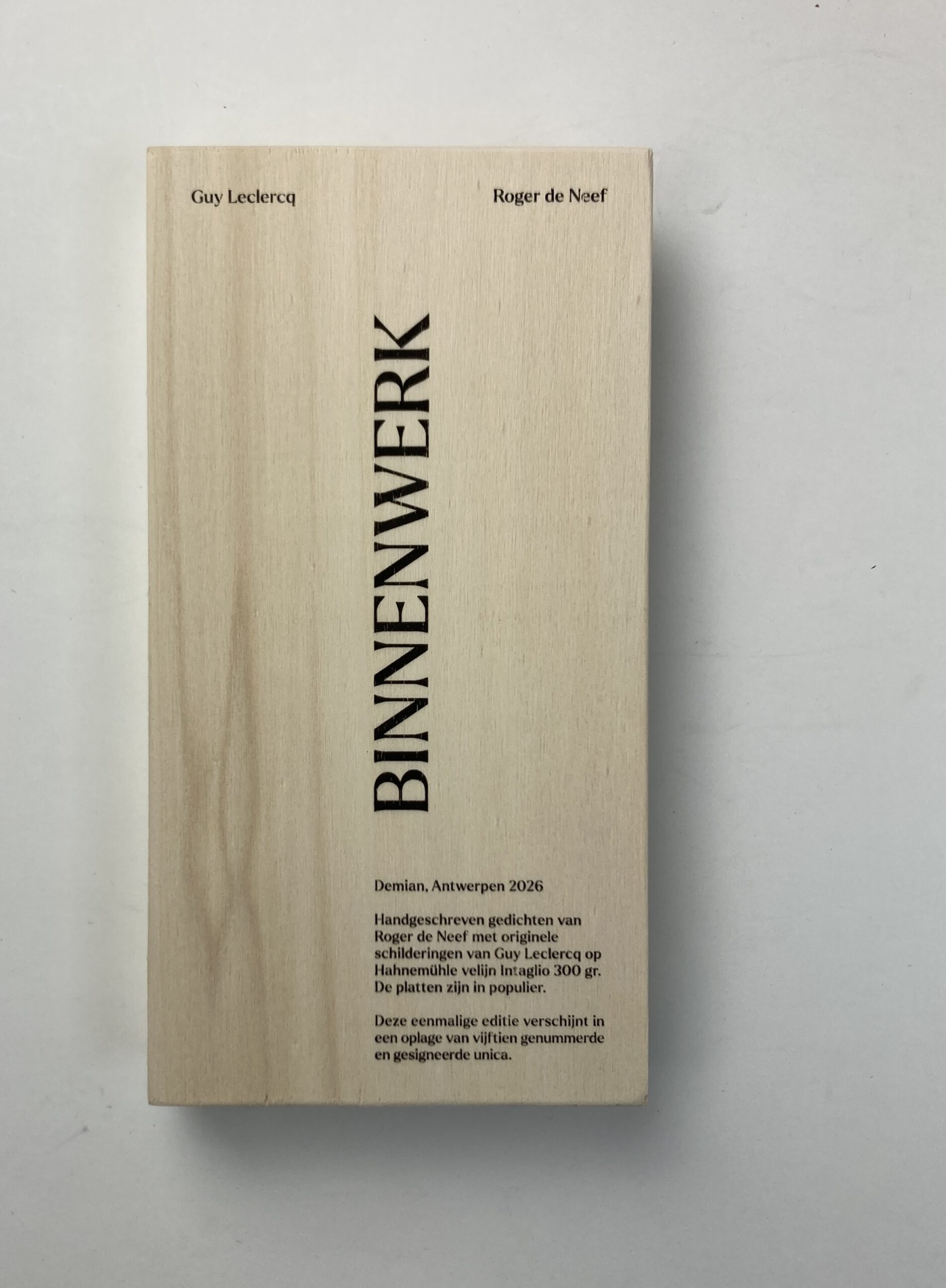 Roger de Neef / Guy Leclercq. Binnenwerk, Demian